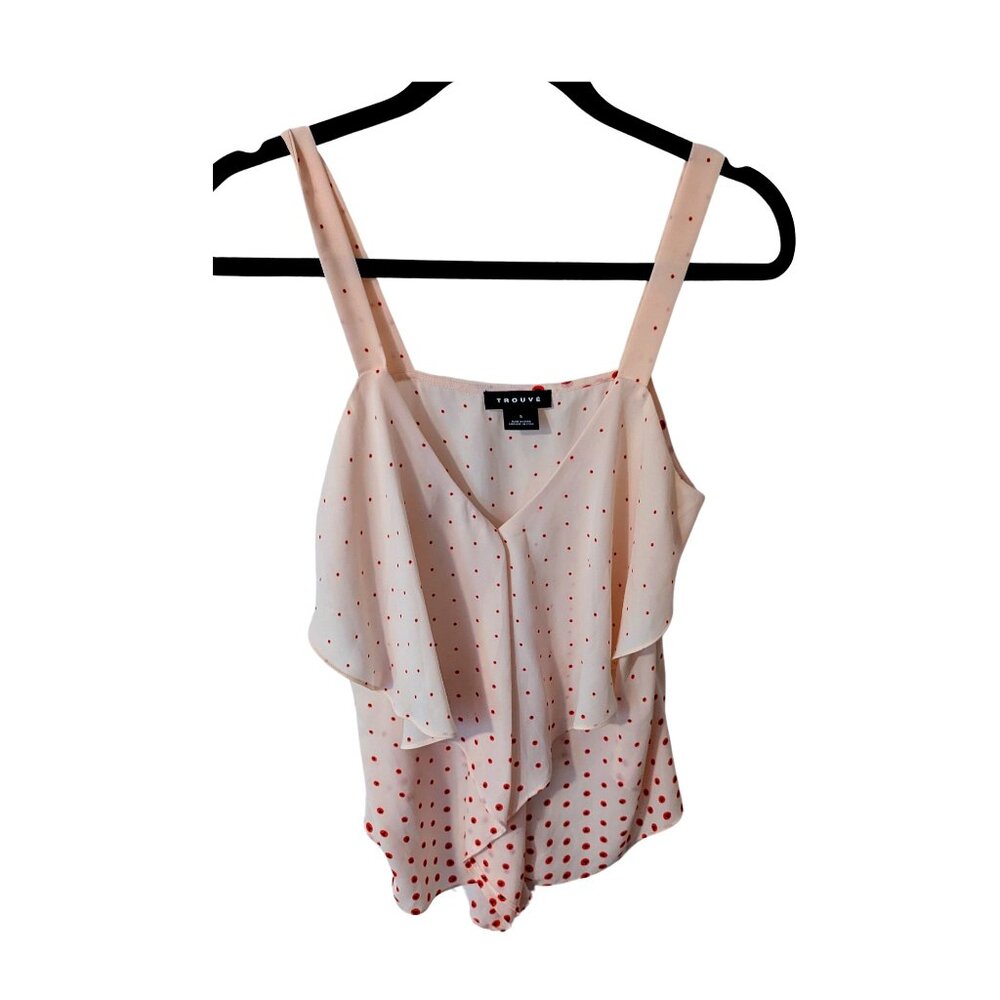 Trouve Ruffle Front Tank Top - Picture 3 of 4